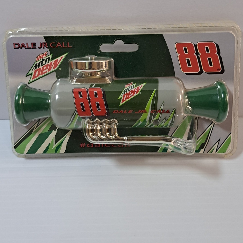 NASCAR Dale Jr Call Noise Maker Adult OS Green New‎ #88 Diet Mtn Dew Collectible